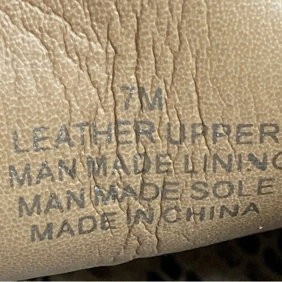 Gianni Bini Gold Metallic Leather Wood Bottom Oxford Shoes Womens Size 7 - Picture 8 of 8